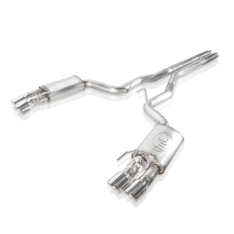 Ford Mustang Performance Exhaust - Rear - Stainless Works - Cat Back Dual Exit with Active Valves - `18-`27